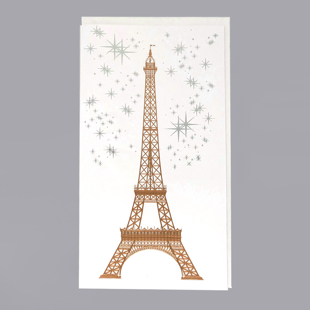 Carte Tour Eiffel Dore Atelier Musee De L Imprimerie